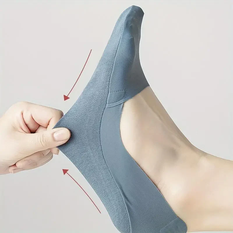 10 Pairs Women's Invisible Short Socks Comfort Breathable Non Slip - Image 2