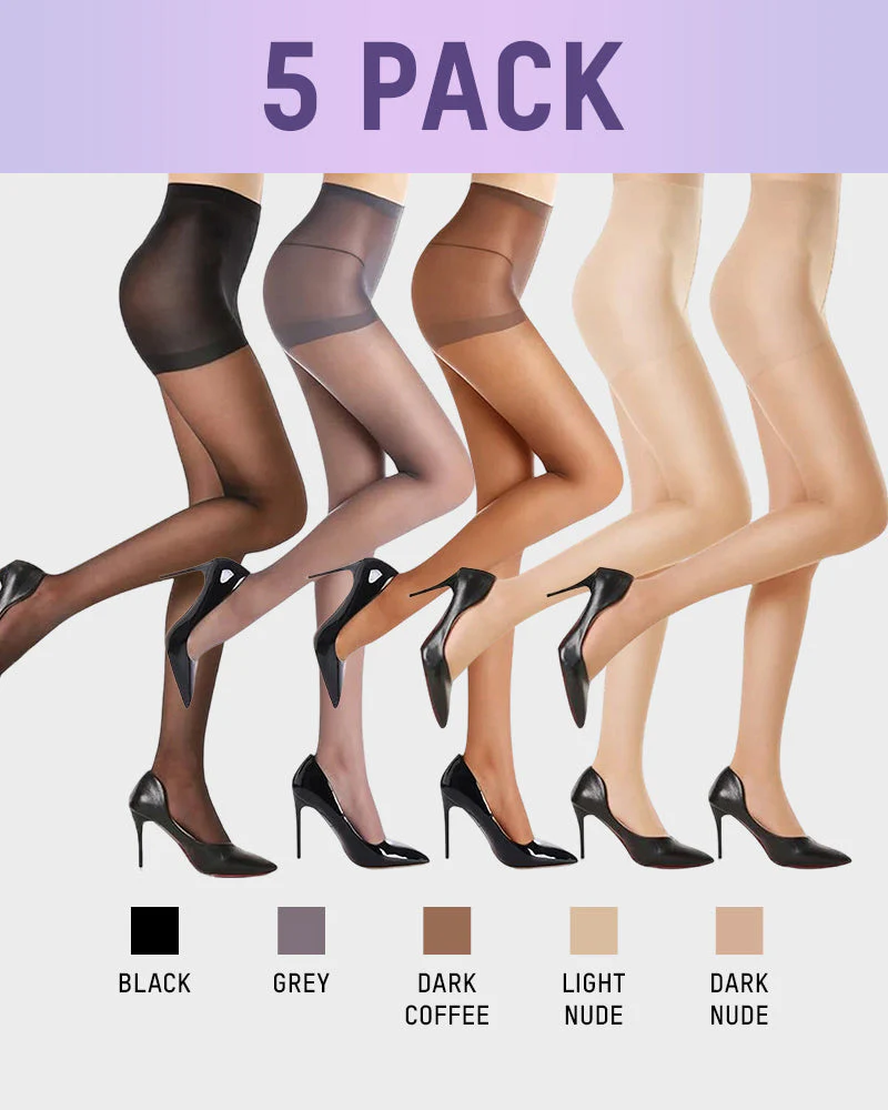 40D Run-Resistant Sheer Tights（5 Pack) - Image 13