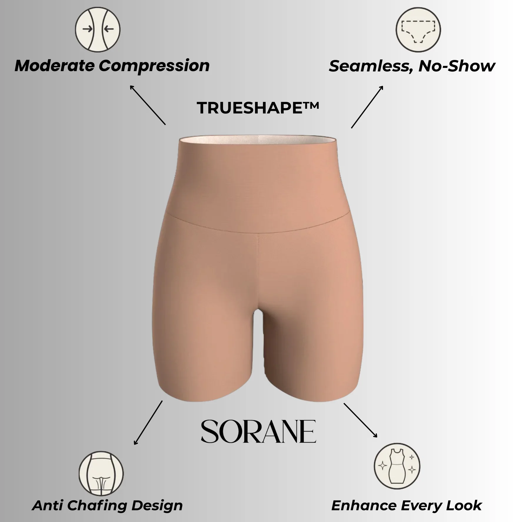 Lightweight Slimming High-Waist Tummy Control Shaper Shorts - Image 6