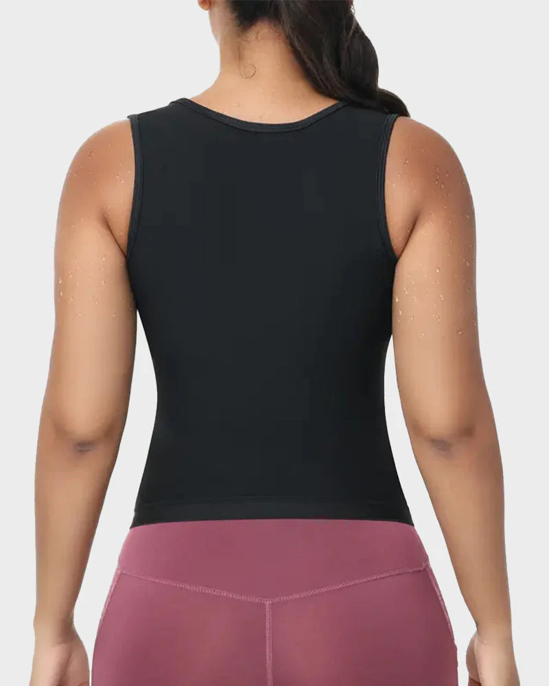 Adjustable Sauna Sweat Waist Trainer Tank Top - Image 5