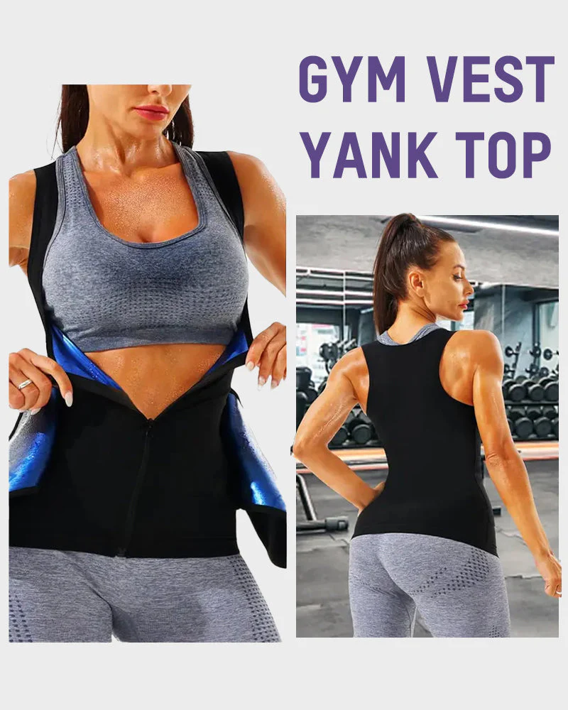 Adjustable Sauna Sweat Waist Trainer Tank Top - Image 7
