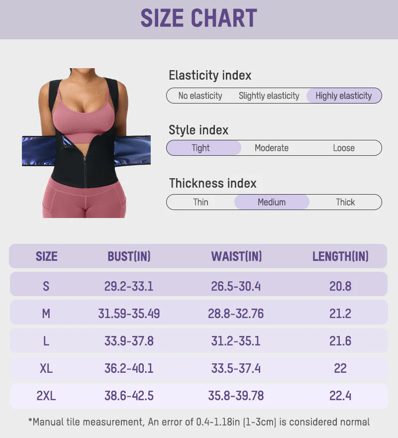 Adjustable Sauna Sweat Waist Trainer Tank Top - Image 8