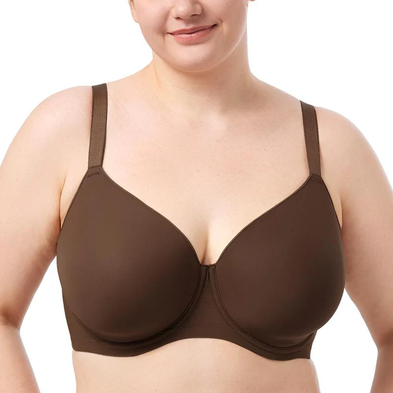 Plus Size Seamless Full Coverage T-Shirt Bra - Image 5