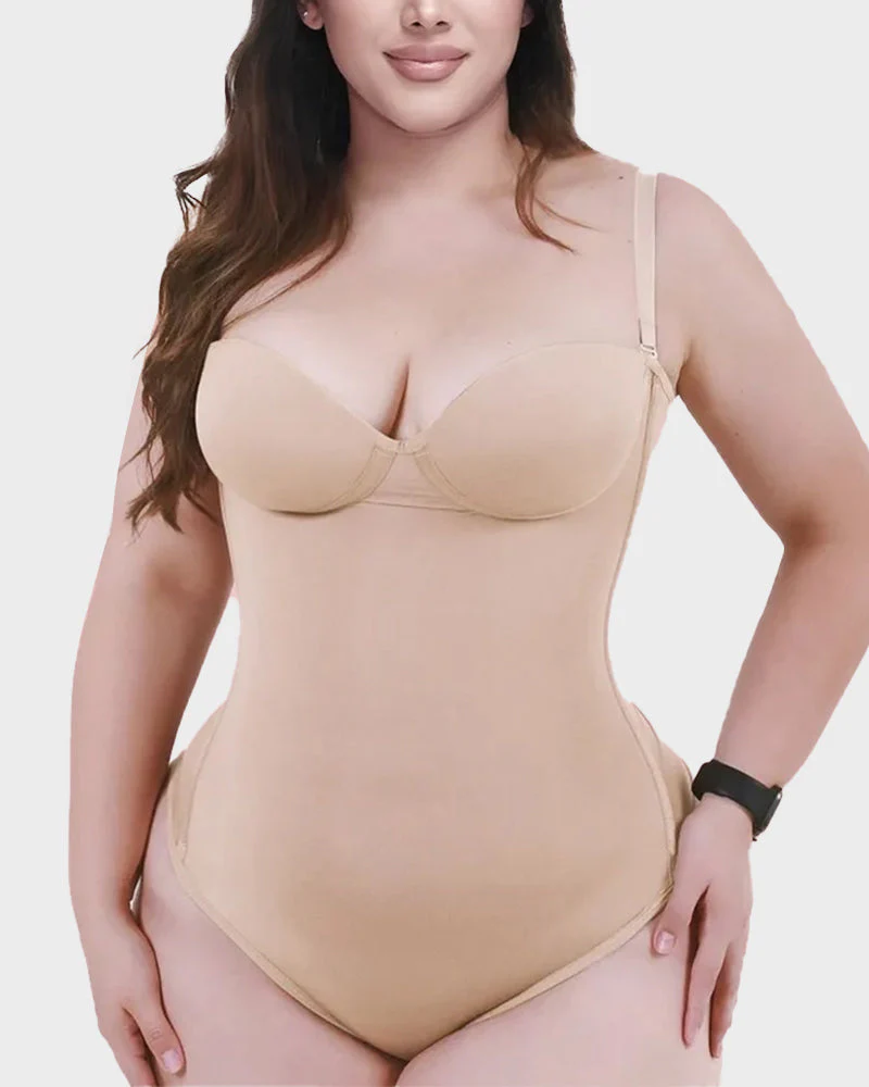 Back Lace-Up Seamless Shapewear Bodysuit - Image 7