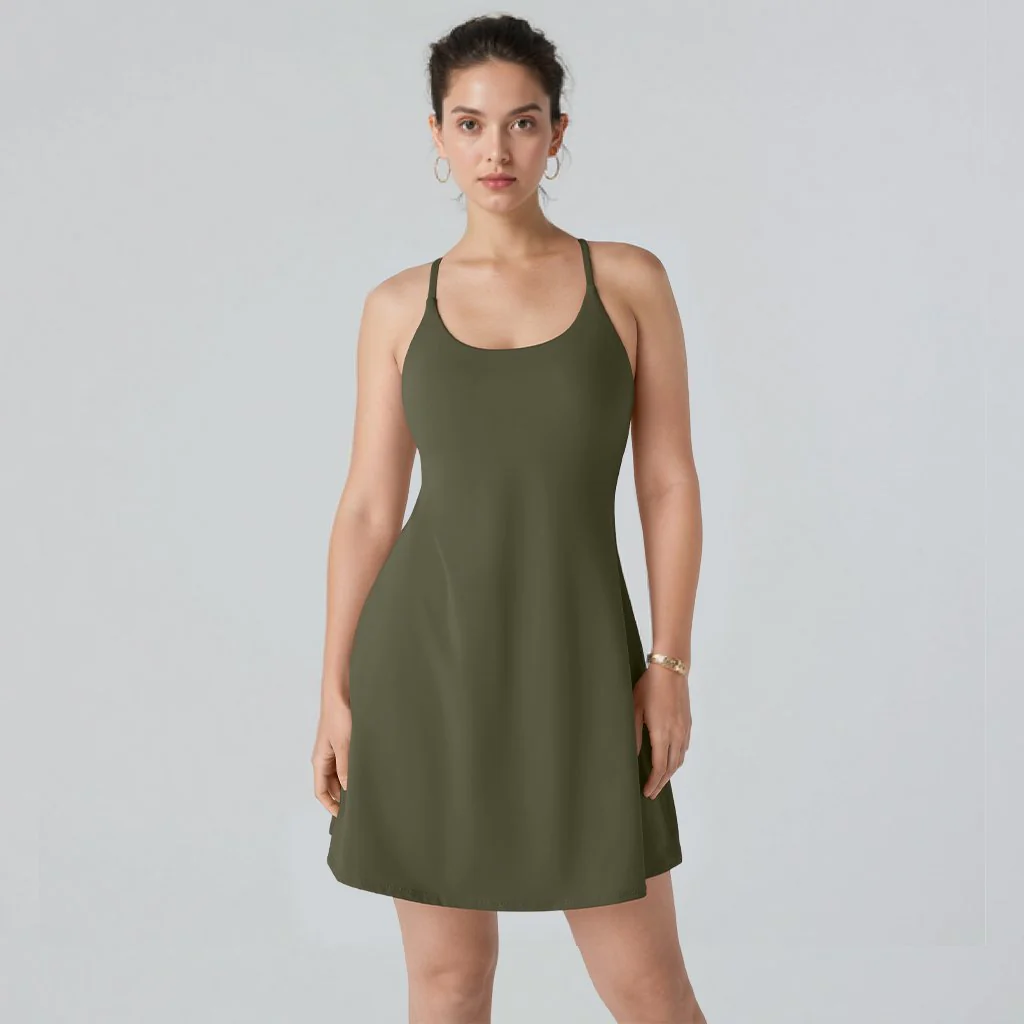 The Ultimate Tummy Control Backless Active Dress - Image 24