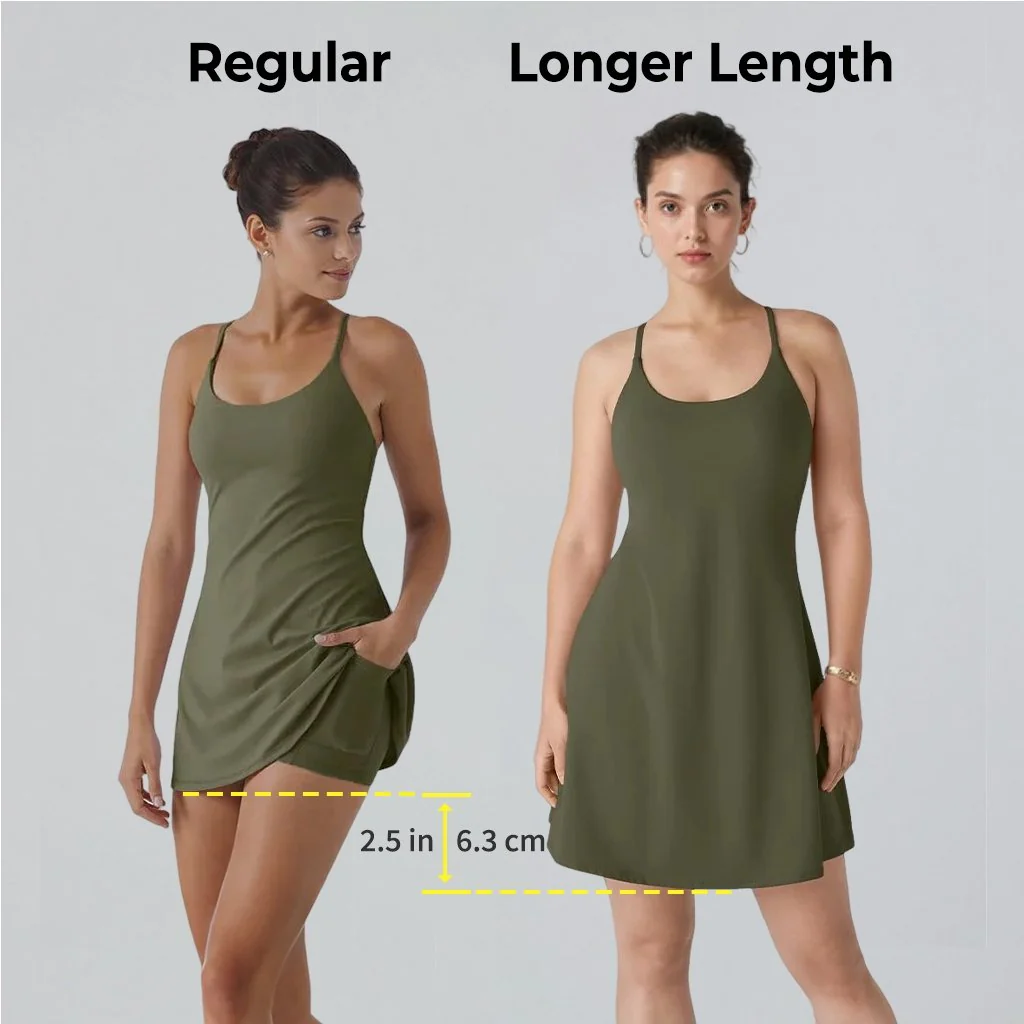 The Ultimate Tummy Control Backless Active Dress - Image 4