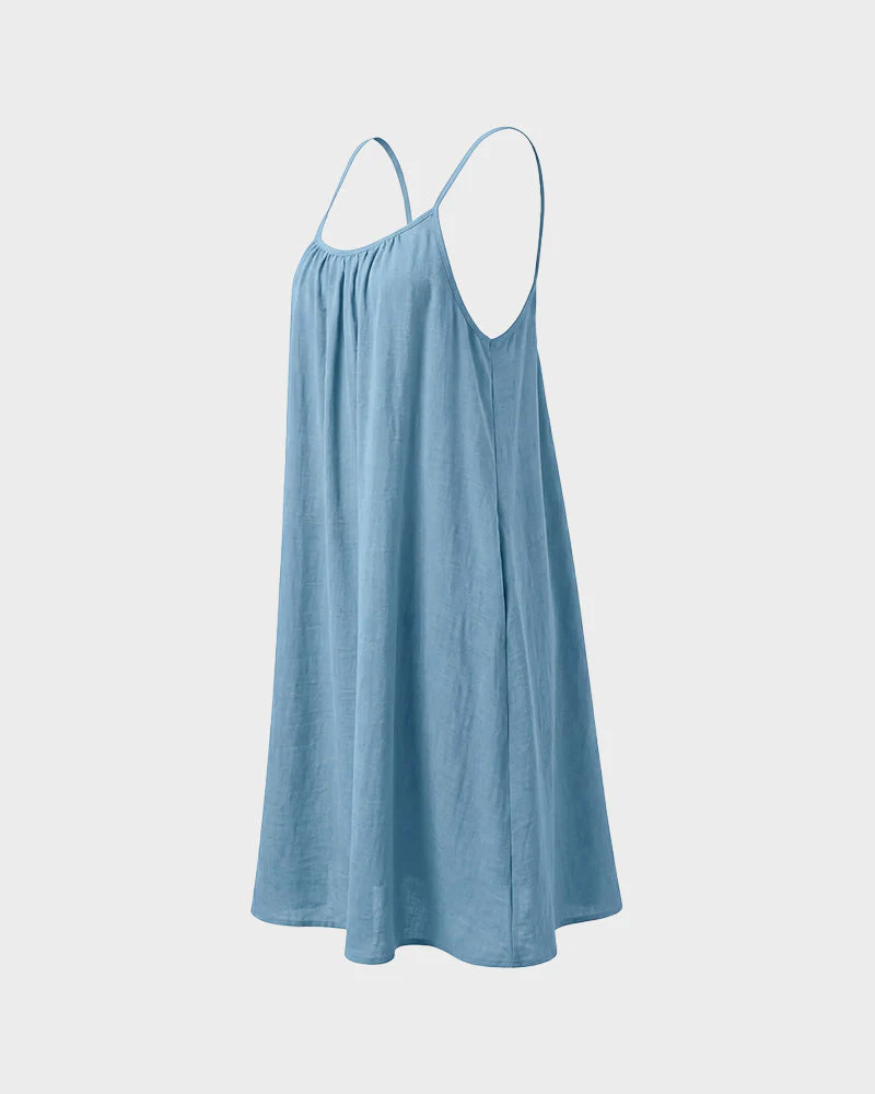 Women’s Backless Flowy Cami Lounge Dress - Image 17