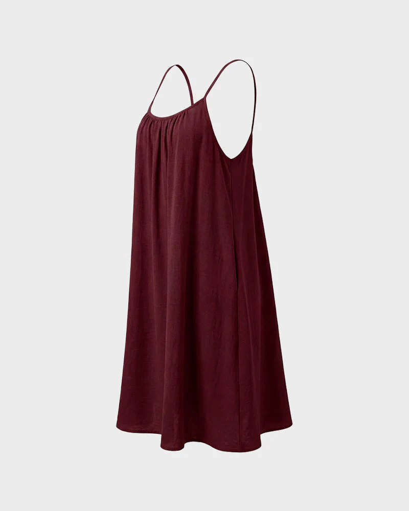 Women’s Backless Flowy Cami Lounge Dress - Image 19