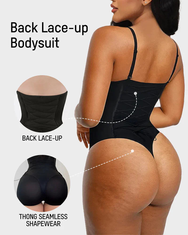 Bodysuit Back Lace-up Shapewear - Image 5