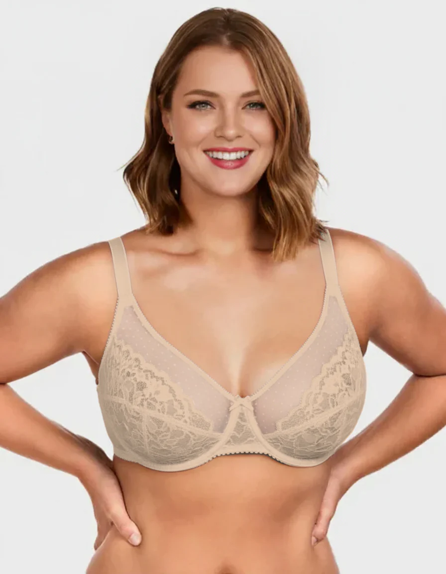 Full Coverage Lace Minimizer Bra - Image 12