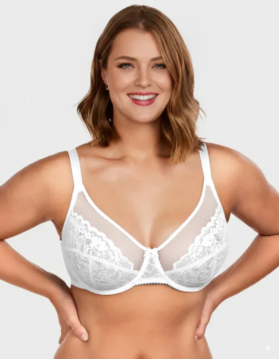 Full Coverage Lace Minimizer Bra - Image 6