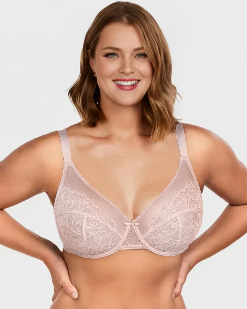 Full Coverage Lace Minimizer Bra - Image 8