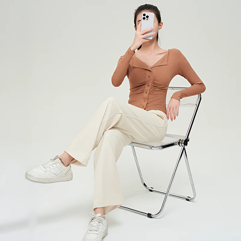 Business Casual High-Waist Wide Leg Pants - Image 16