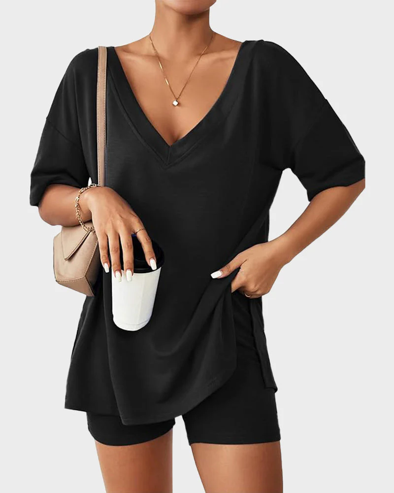 Casual Vibe Comfy Oversized 2-Piece Lounge Set - Image 4