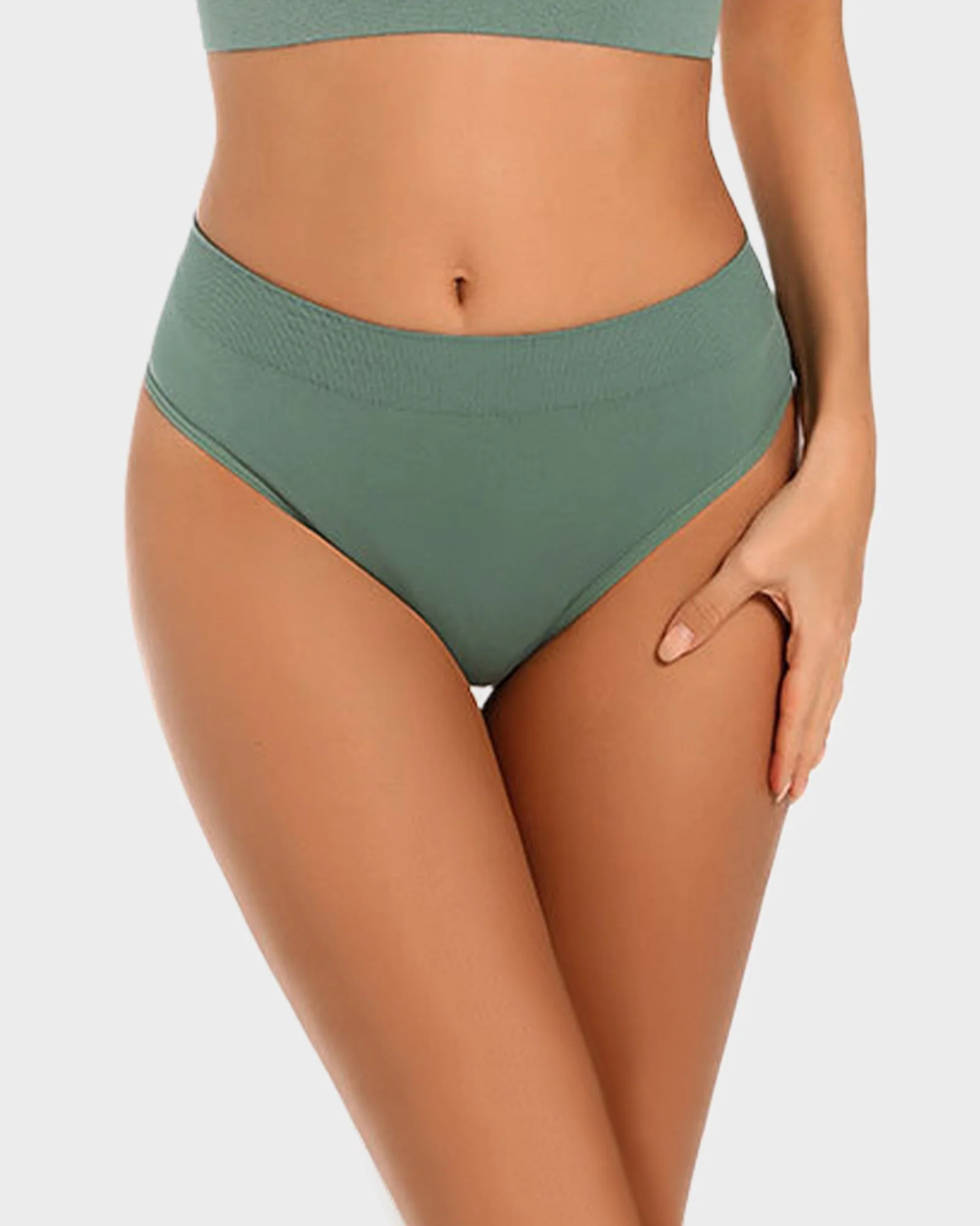Comfort Seamless Sport Thong Panties (9 Pack) - Image 8