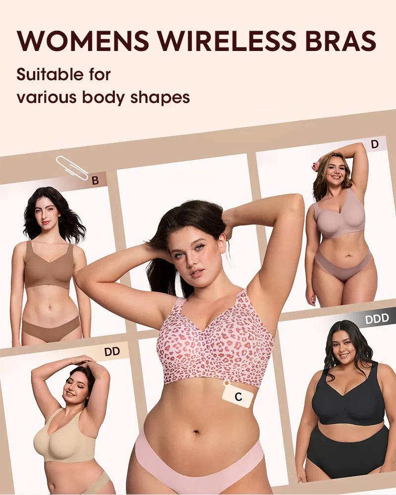 Comfortable Wireless Full Coverage Jelly Smoothing Bra - Image 5