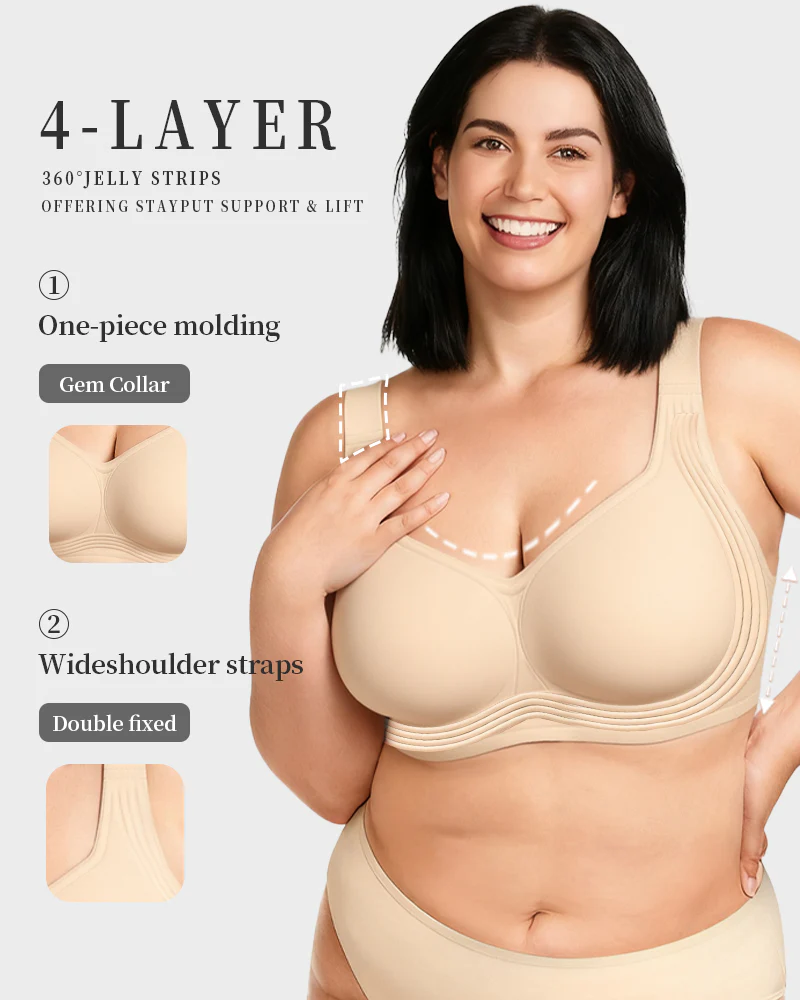 Comfortable Wireless Full Coverage Jelly Smoothing Bra 2.0 - Image 9