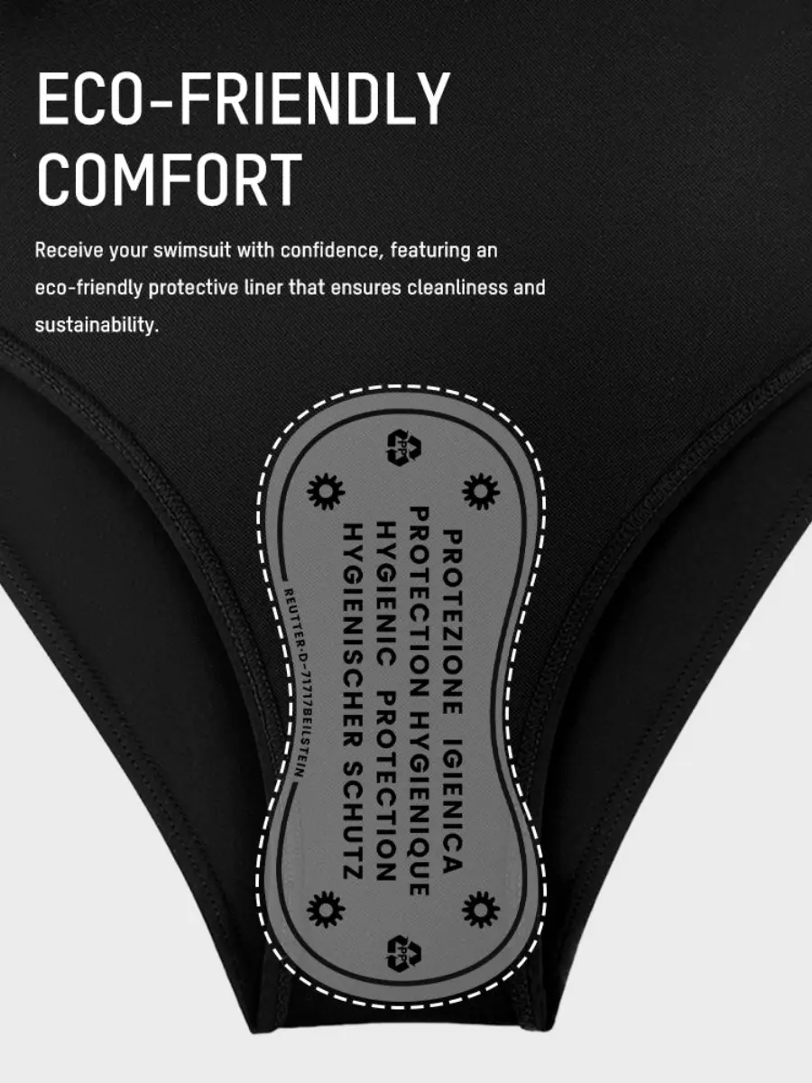High Waisted Tummy Control Color Block Bikini Sets - Image 8