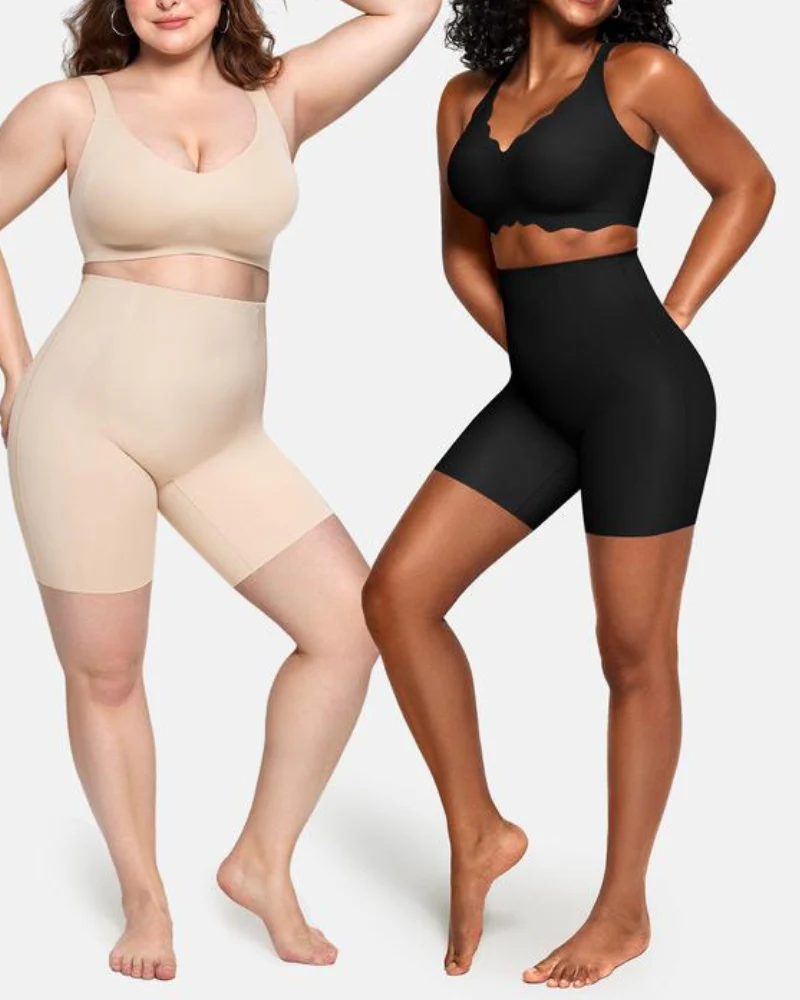 Cooling High-Waist Sculpting Shapewear Shorts - Image 12