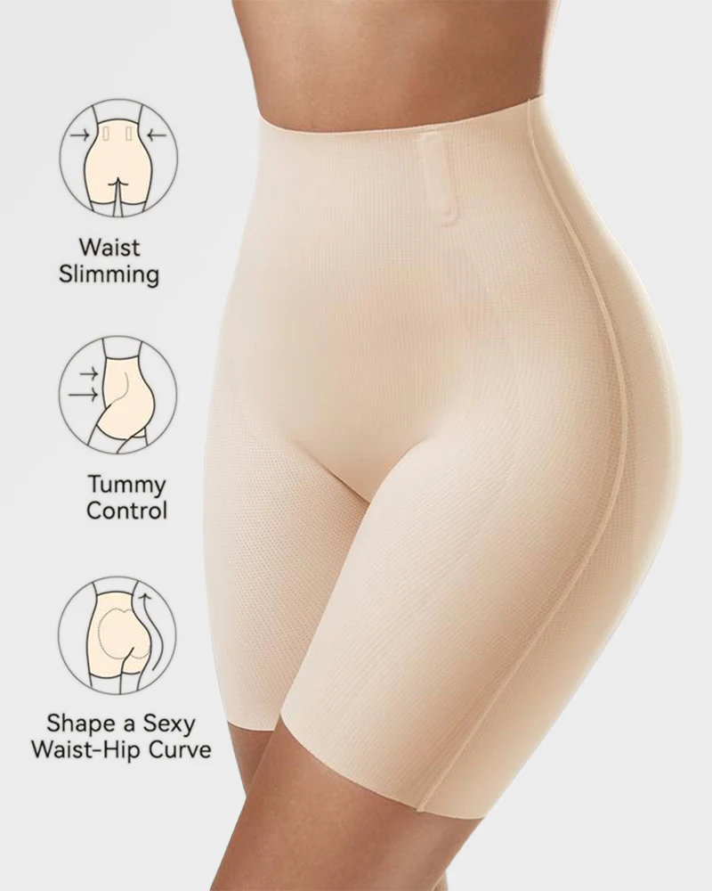 Cooling High-Waist Sculpting Shapewear Shorts - Image 6