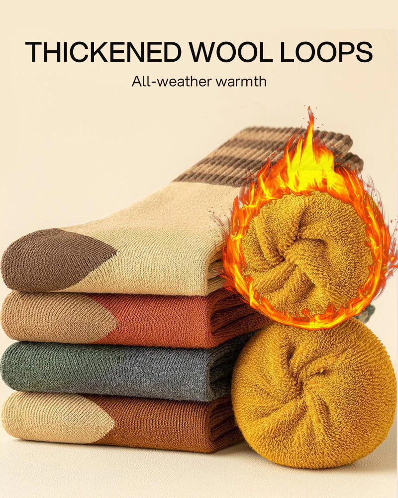Cozy Plush Loop Lining Crew Socks - Image 2