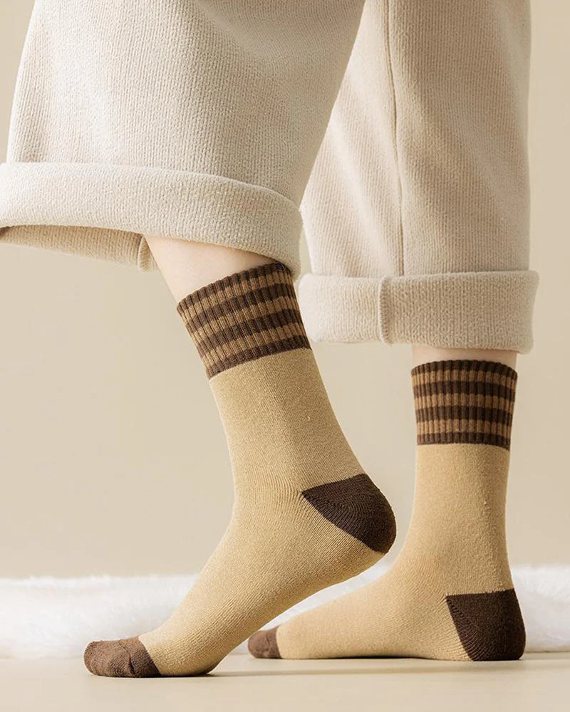 Cozy Plush Loop Lining Crew Socks - Image 6