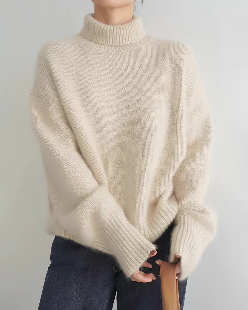 Cozy Turtleneck Knit Pullover Sweater - Image 10
