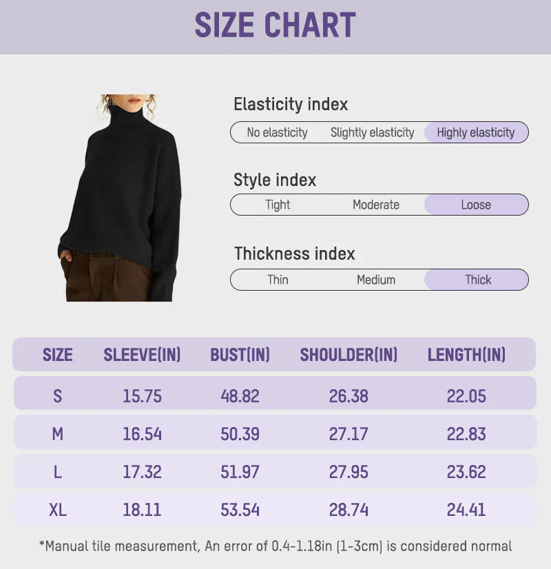 Cozy Turtleneck Knit Pullover Sweater - Image 14