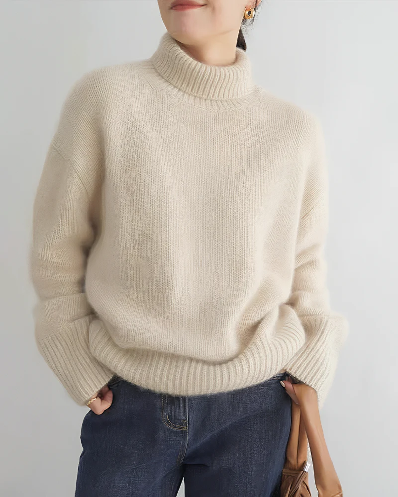 Cozy Turtleneck Knit Pullover Sweater - Image 9