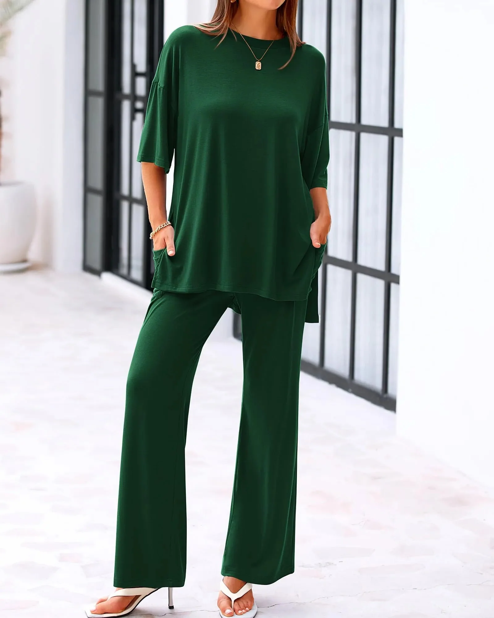 Casual Loose 2-Piece Top & Pants Set - Image 10
