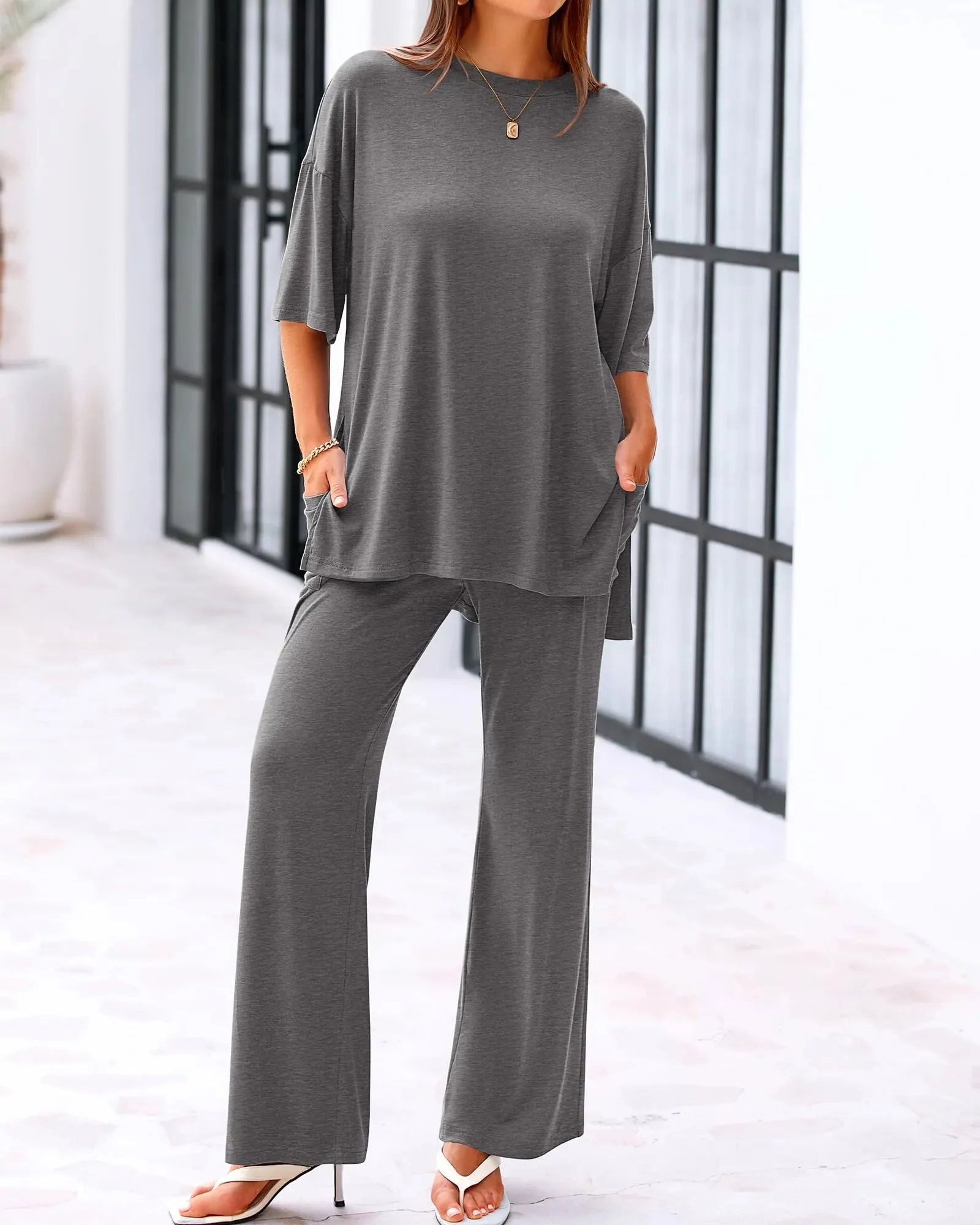 Casual Loose 2-Piece Top & Pants Set - Image 11