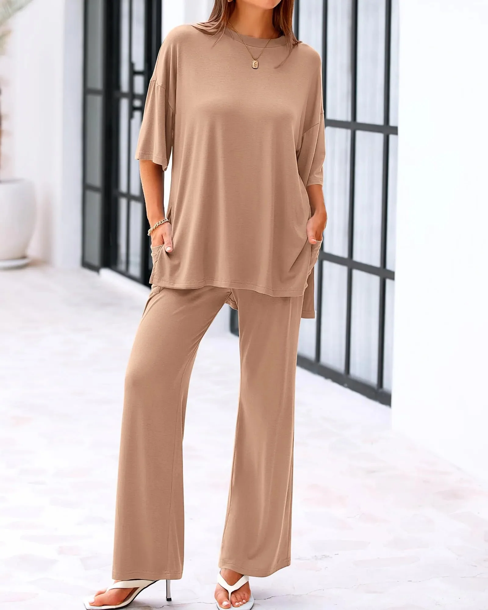 Casual Loose 2-Piece Top & Pants Set - Image 12