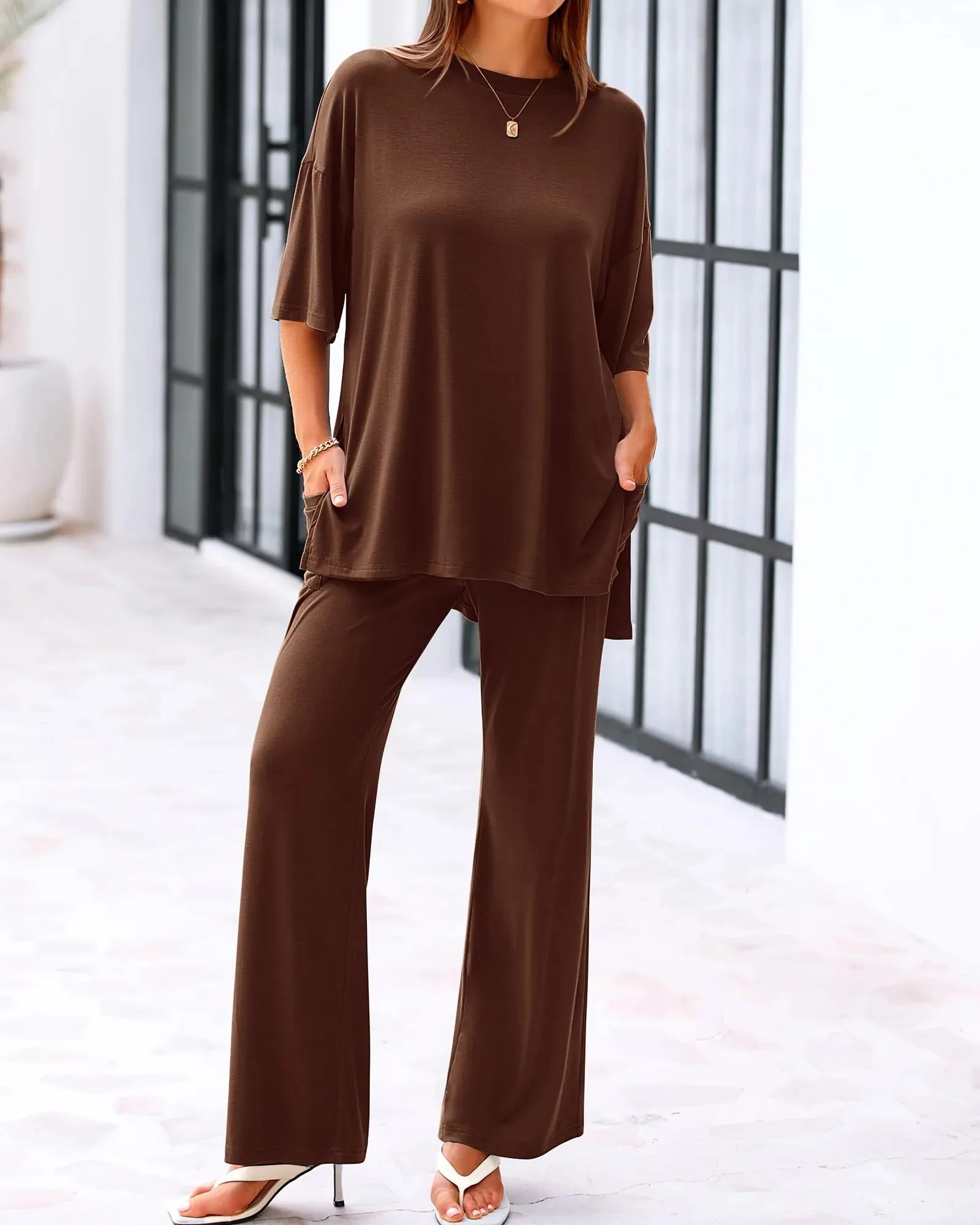 Casual Loose 2-Piece Top & Pants Set - Image 14