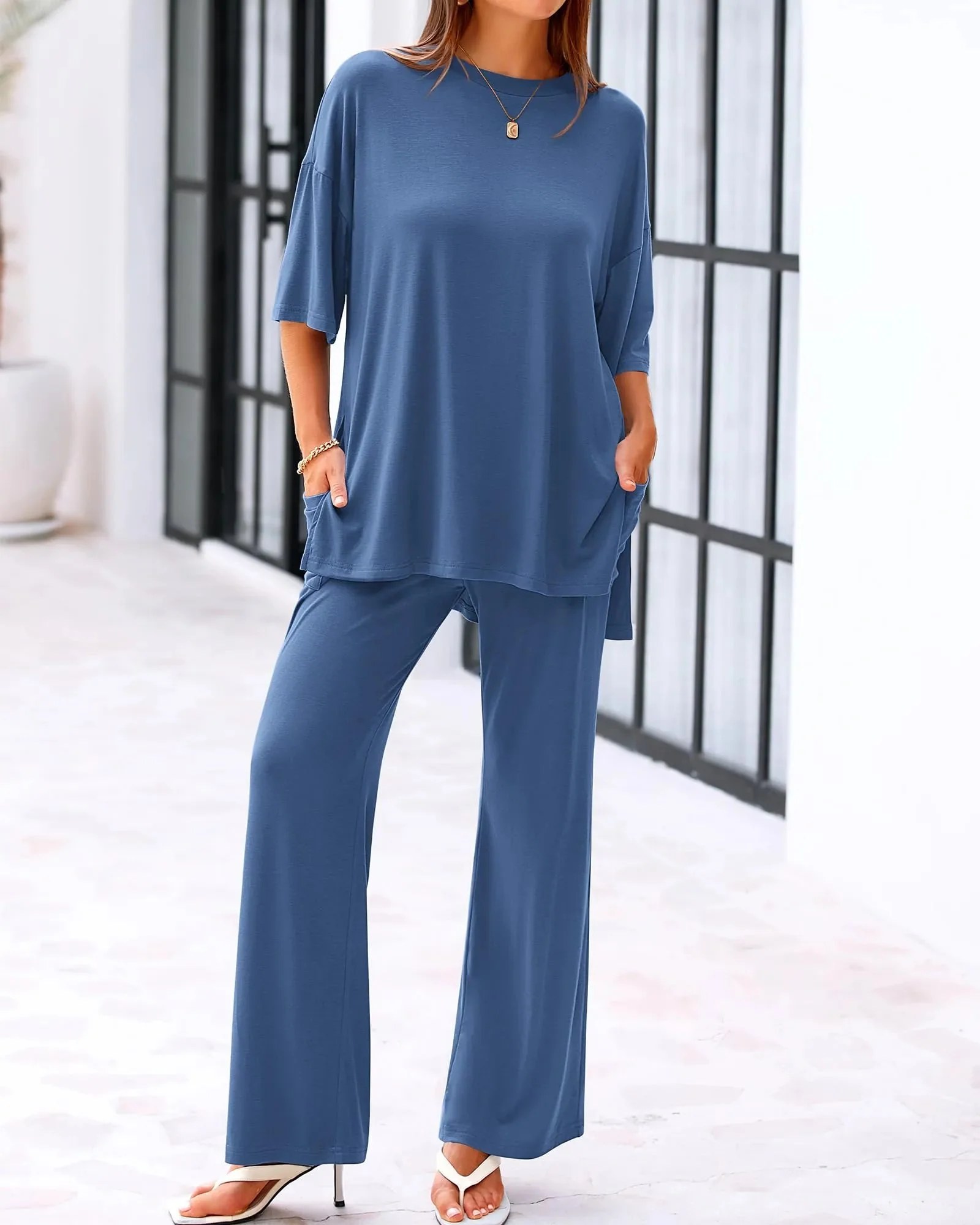 Casual Loose 2-Piece Top & Pants Set - Image 8