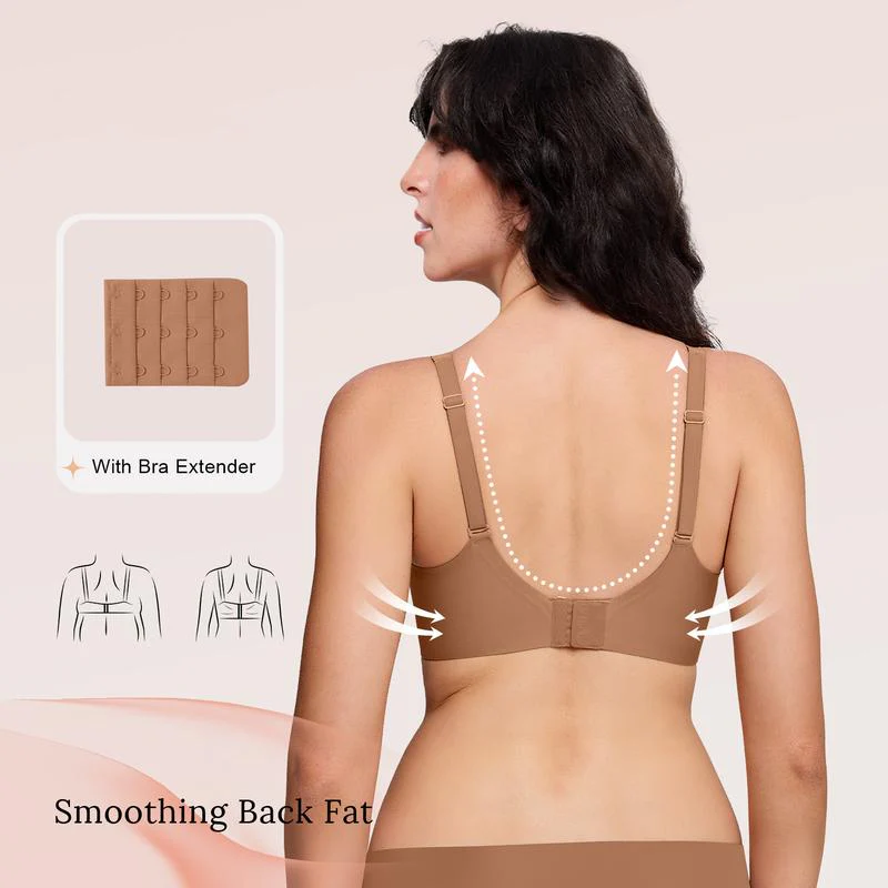 Deep V-Mesh Wireless Seamless Women's Bra - Image 13