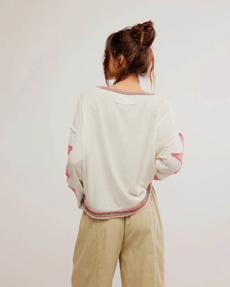 Fashionable Round Neck Hooded Thin Loose Star Hoodie - Image 9