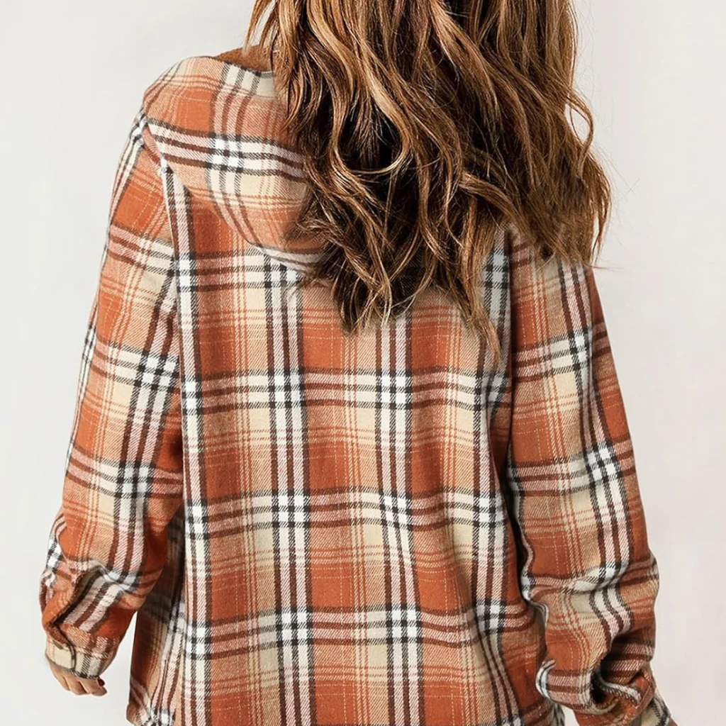 Curvevera Teddy Bear Flannel Jacket - Image 10