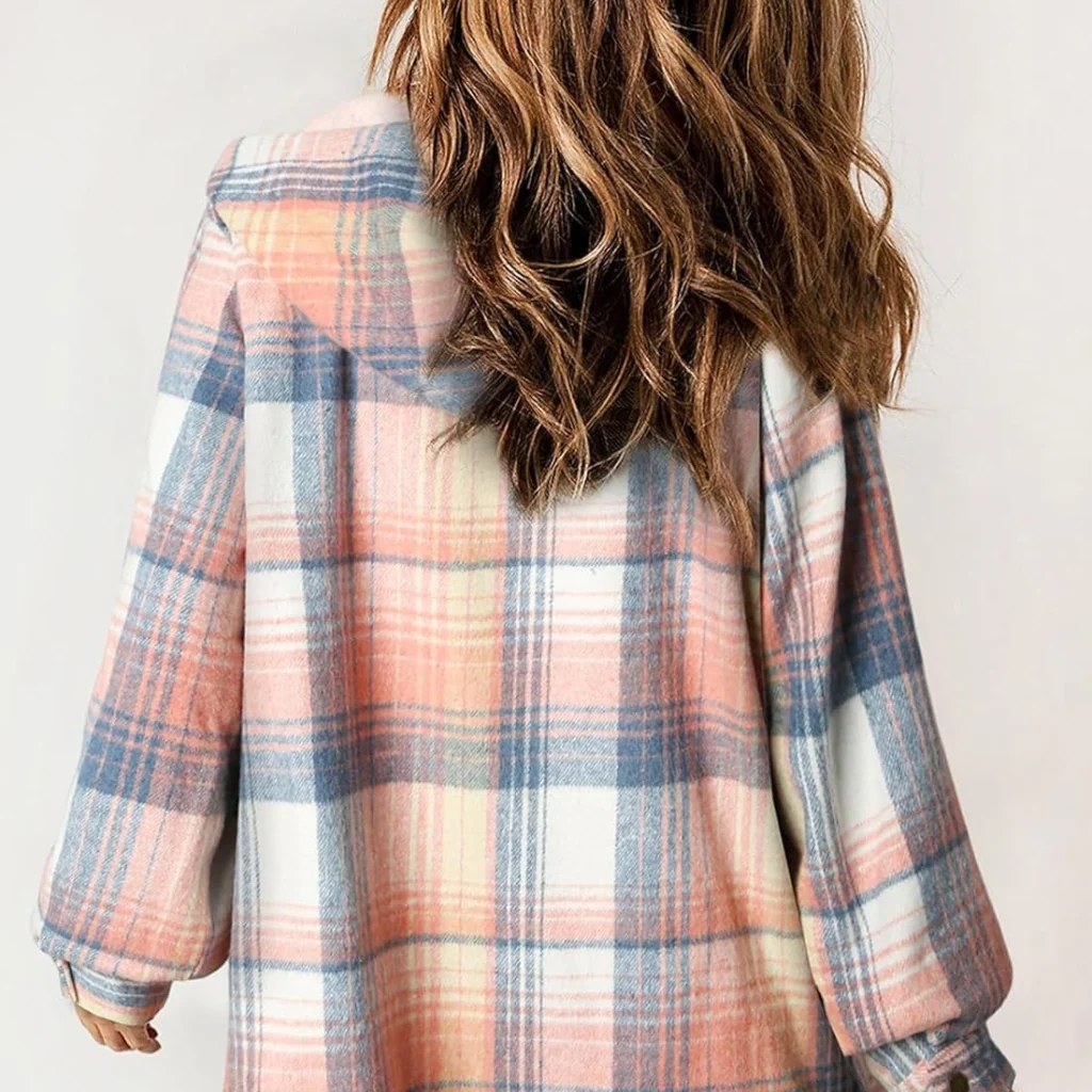 Curvevera Teddy Bear Flannel Jacket - Image 13