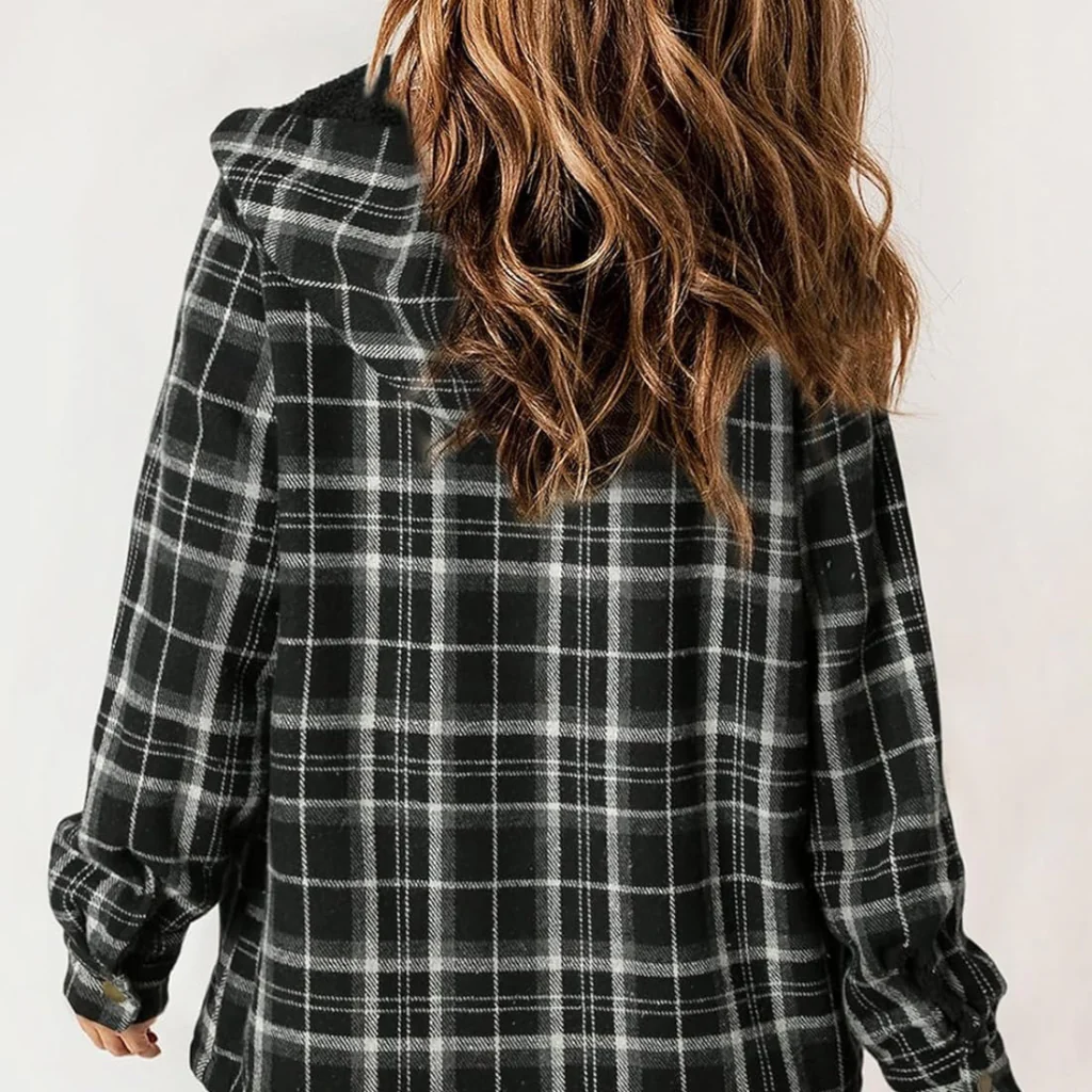 Curvevera Teddy Bear Flannel Jacket - Image 18
