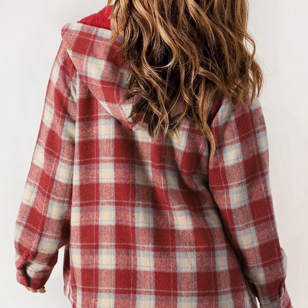 Curvevera Teddy Bear Flannel Jacket - Image 21