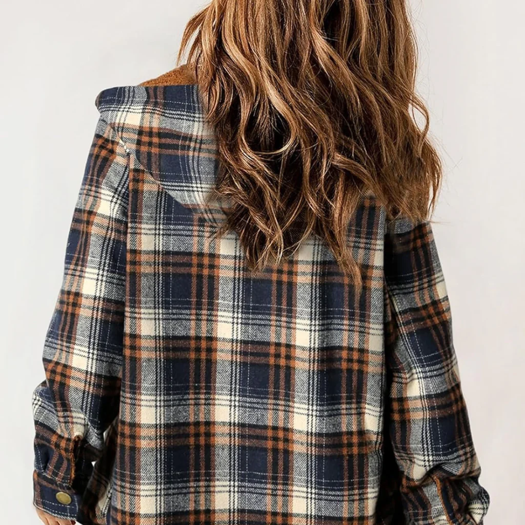 Curvevera Teddy Bear Flannel Jacket - Image 7
