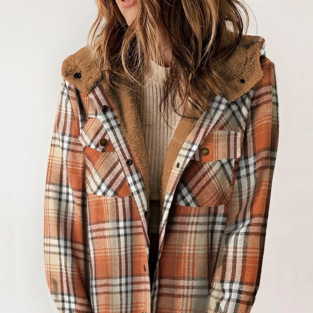 Curvevera Teddy Bear Flannel Jacket - Image 8