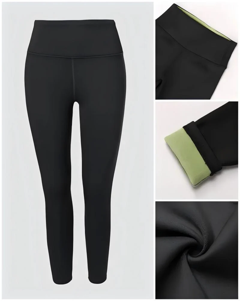 Fleece-Lined Tummy Control Shaping Leggings - Image 5