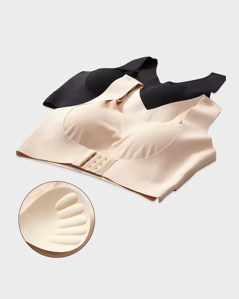 Front Closure Cross-Back Wireless Posture Bra - Image 10