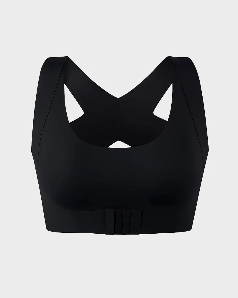 Front Closure Cross-Back Wireless Posture Bra - Image 13