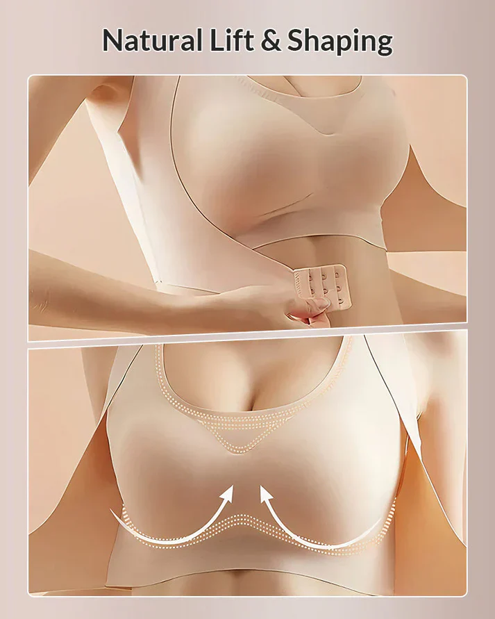 Front Closure Cross-Back Wireless Posture Bra - Image 7