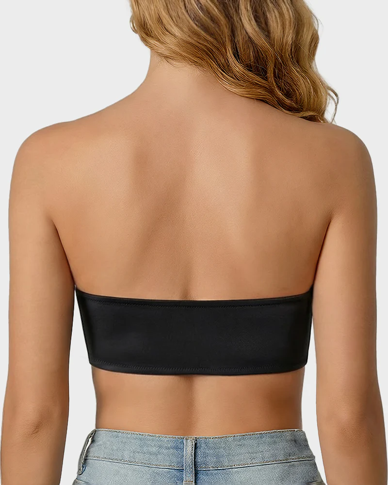 Front Closure Wireless Seamless Bandeau Bra - Image 4