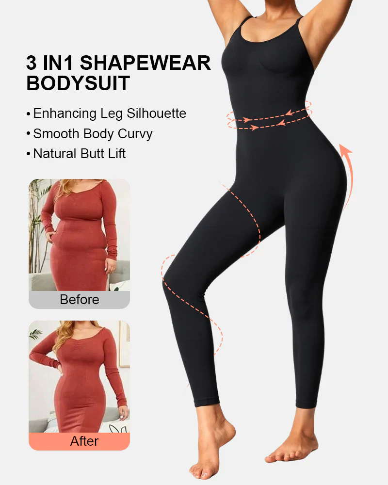 Full Body Shaper High Waisted Tummy Control Bodysuit - Image 3