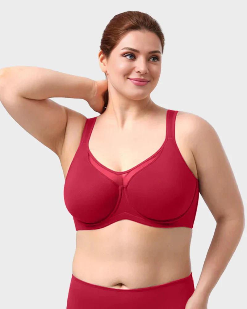 Plus Size Cooling Full Coverage Minimizer Bra - Image 15