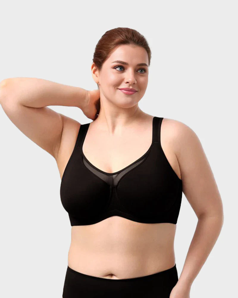 Plus Size Cooling Full Coverage Minimizer Bra - Image 9